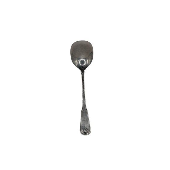 Oneida Silver deluxe Roger’s Colonial Mood Stainless Sugar Spoon glossy flatware - Picture 3 of 3